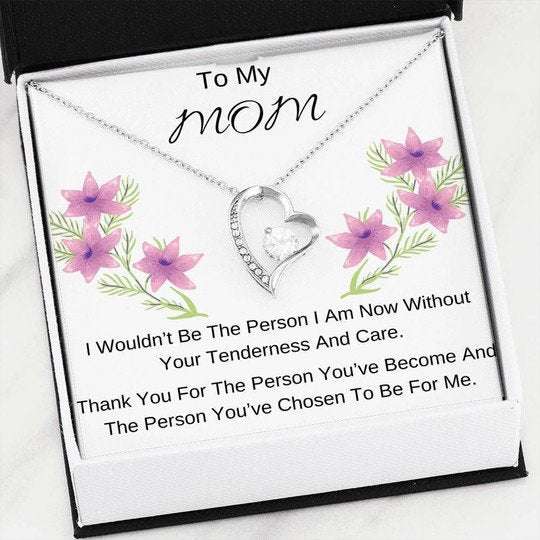 Mom Necklace, You�Ve Chosen To Be For Me Forever Love Necklace For Mom Gifts for Mother (Mom) Rakva