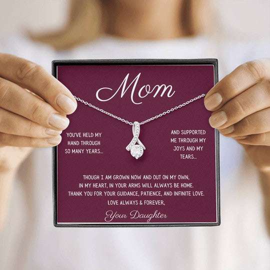 Mom Necklace, Your Arms Will Always Be Home Alluring Beauty Necklace Gift For Mom Gifts for Mother (Mom) Rakva