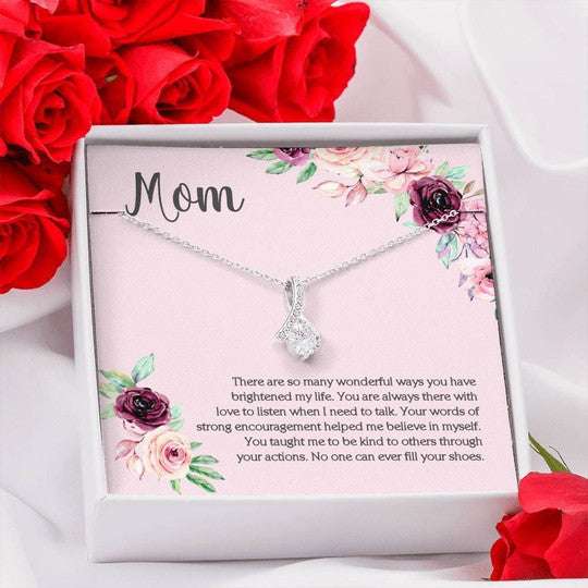 Mom Necklace, Your Words Of Strong Encouragement Gift For Mom Alluring Beauty Necklace Gifts for Mother (Mom) Rakva