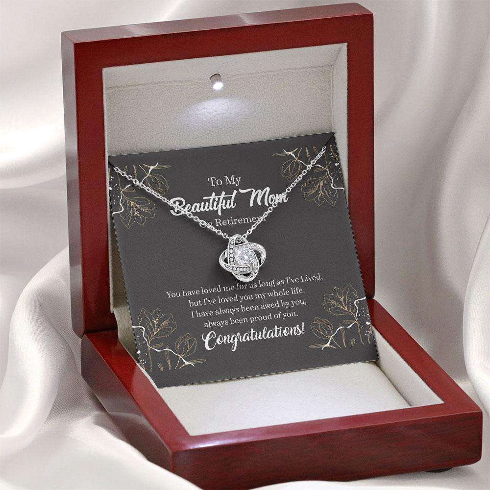 Mom Retirement Necklace, Gift For Mother Necklace With Gift Box Custom Necklace Gifts for Mother (Mom) Rakva