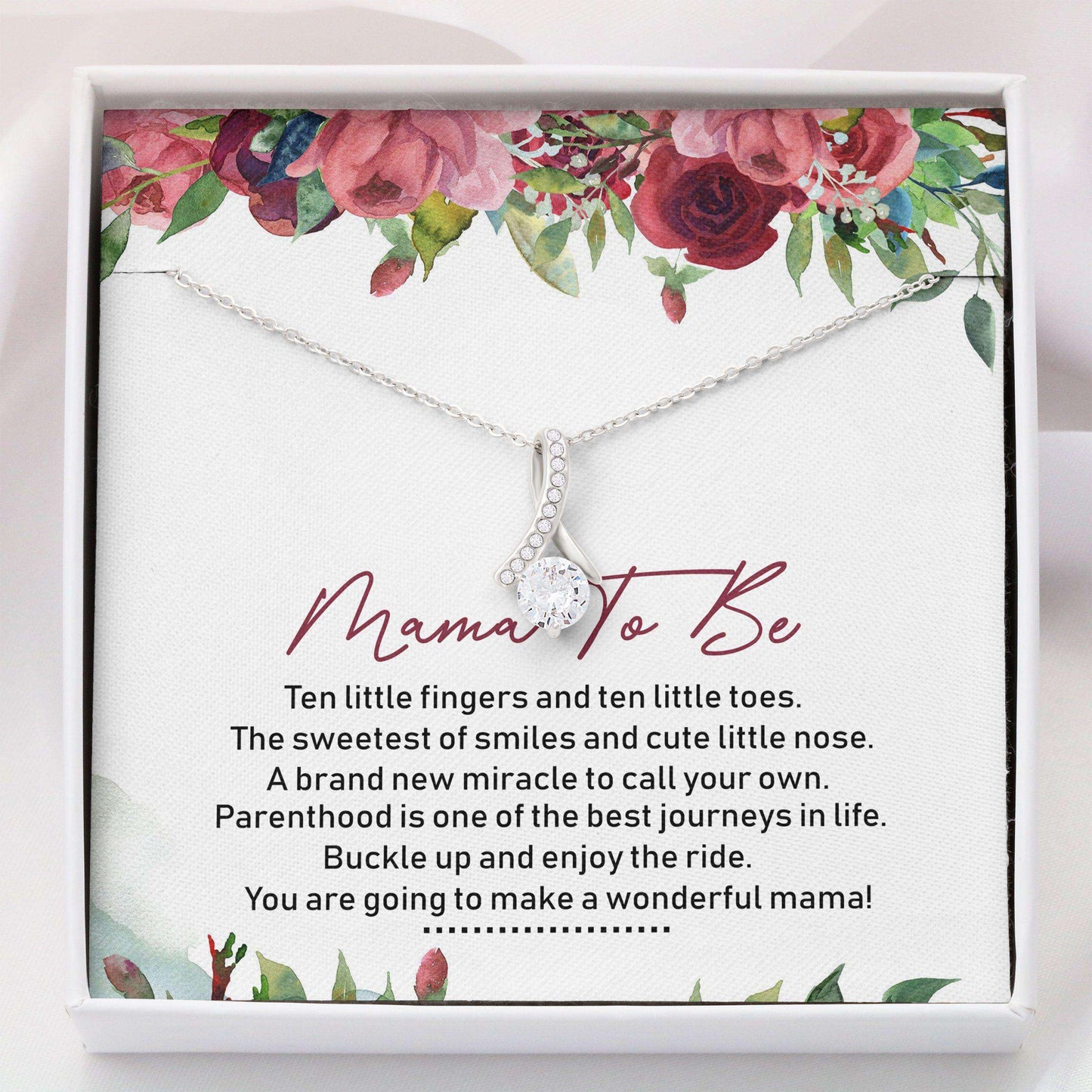 Mom To Be Necklace, Alluring Beauty Necklace “ Mama To Be Necklace Gift For Mom Gifts For Mom To Be (Future Mom) Rakva