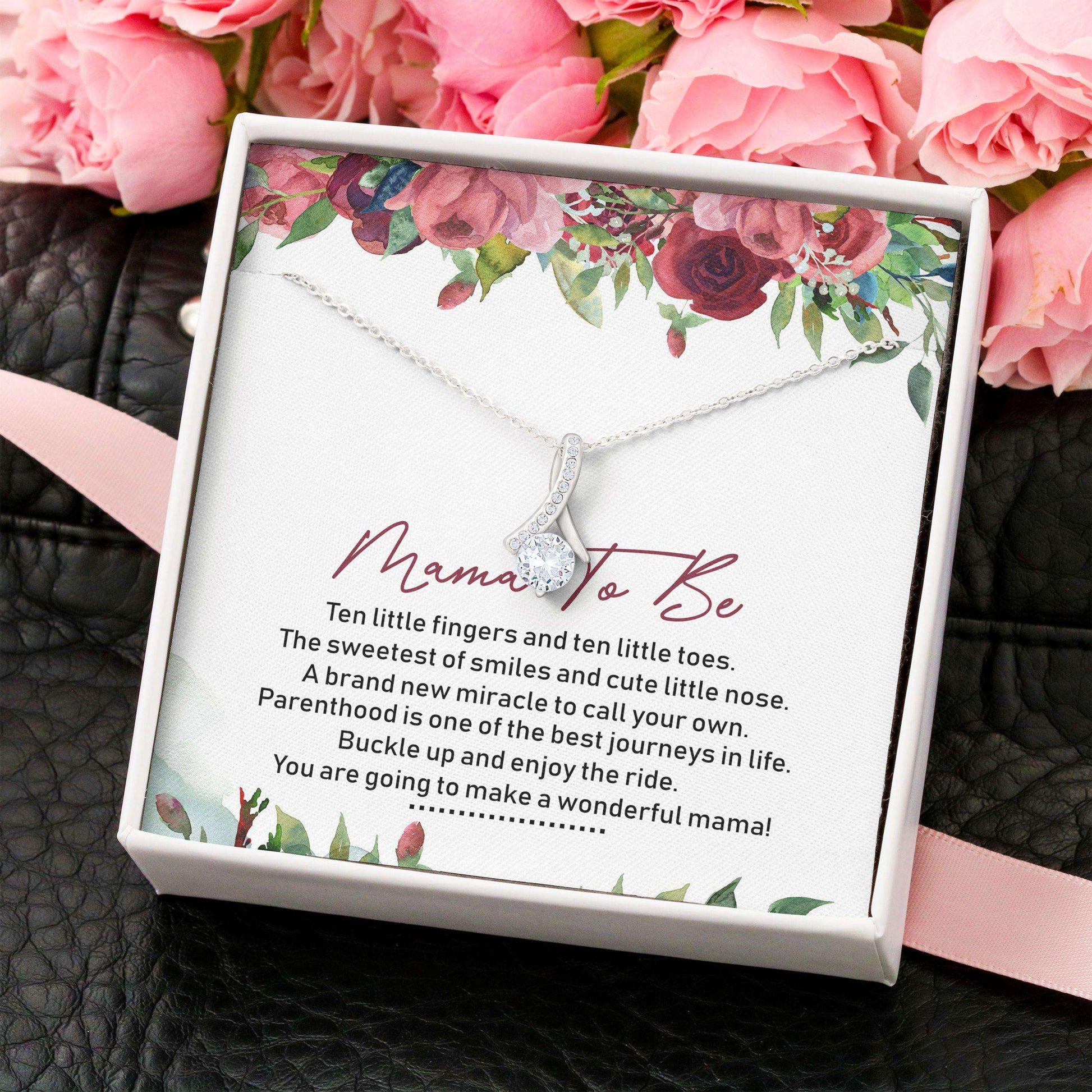 Mom To Be Necklace, Alluring Beauty Necklace “ Mama To Be Necklace Gift For Mom Gifts For Mom To Be (Future Mom) Rakva