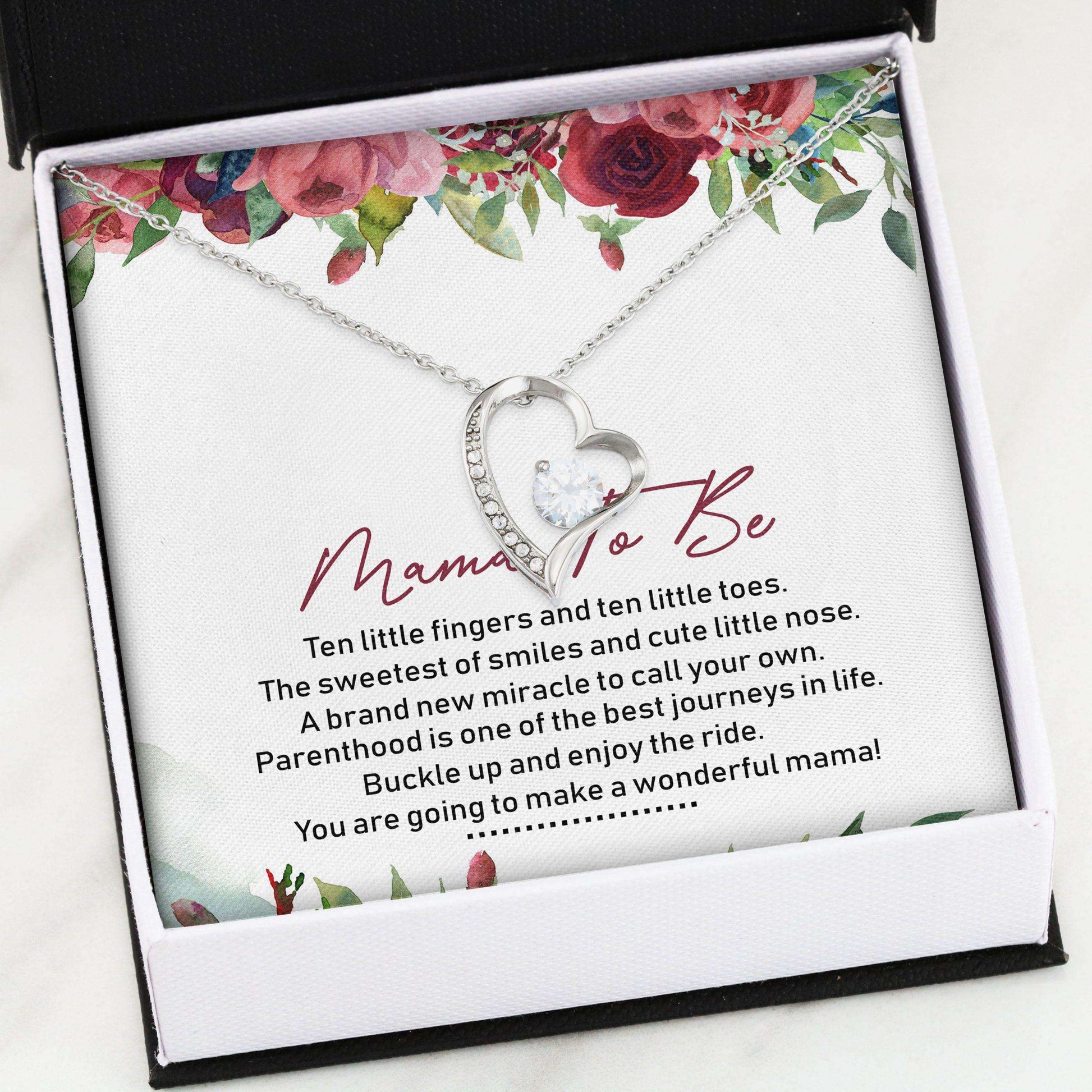 Mom To Be Necklace, Forever Love Necklace “ Mama To Be Necklace Gifts For Mom Gifts For Mom To Be (Future Mom) Rakva