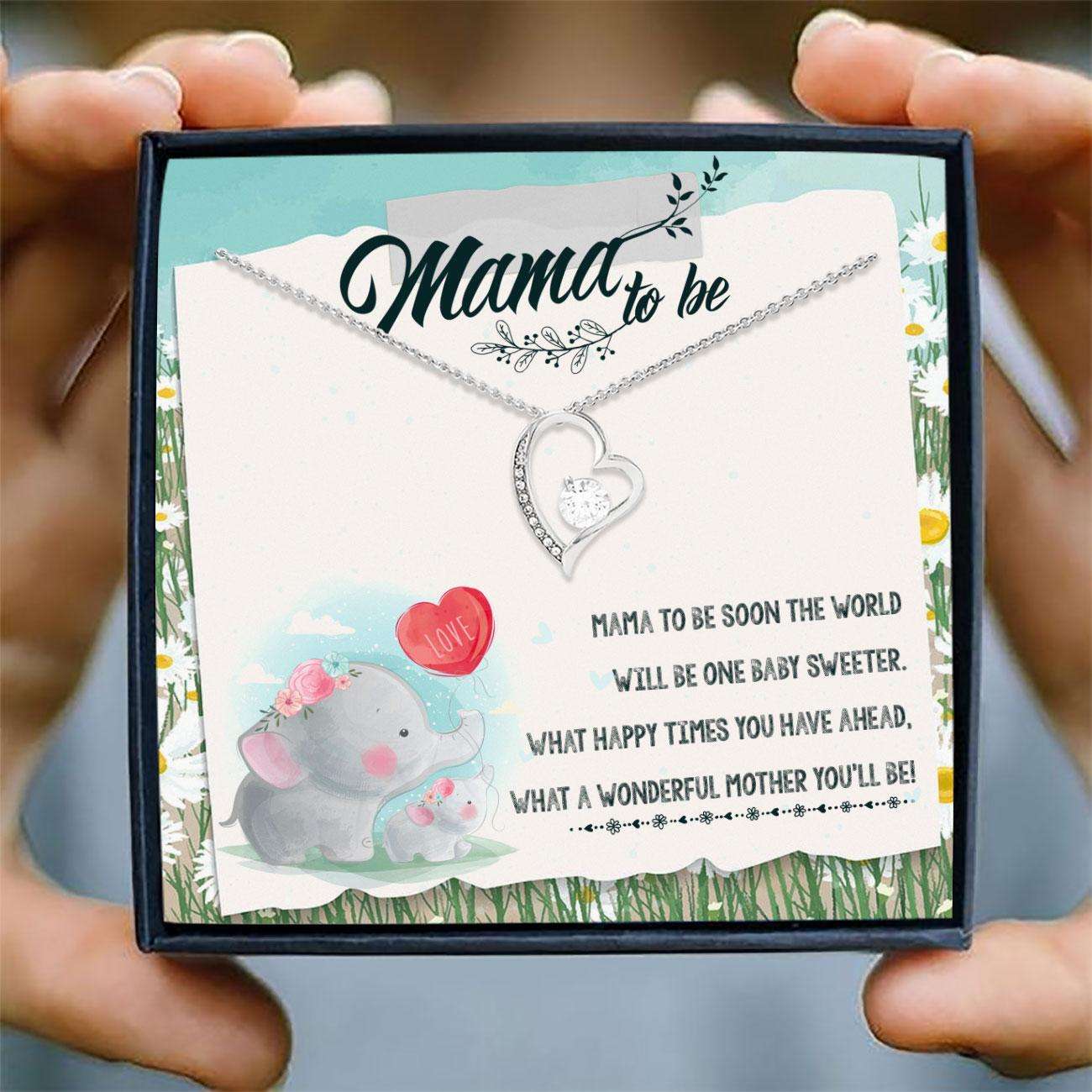 Mom To Be Necklace, Forever Love Necklace “ Mama To Be Necklace Gifts Gifts For Mom To Be (Future Mom) Rakva