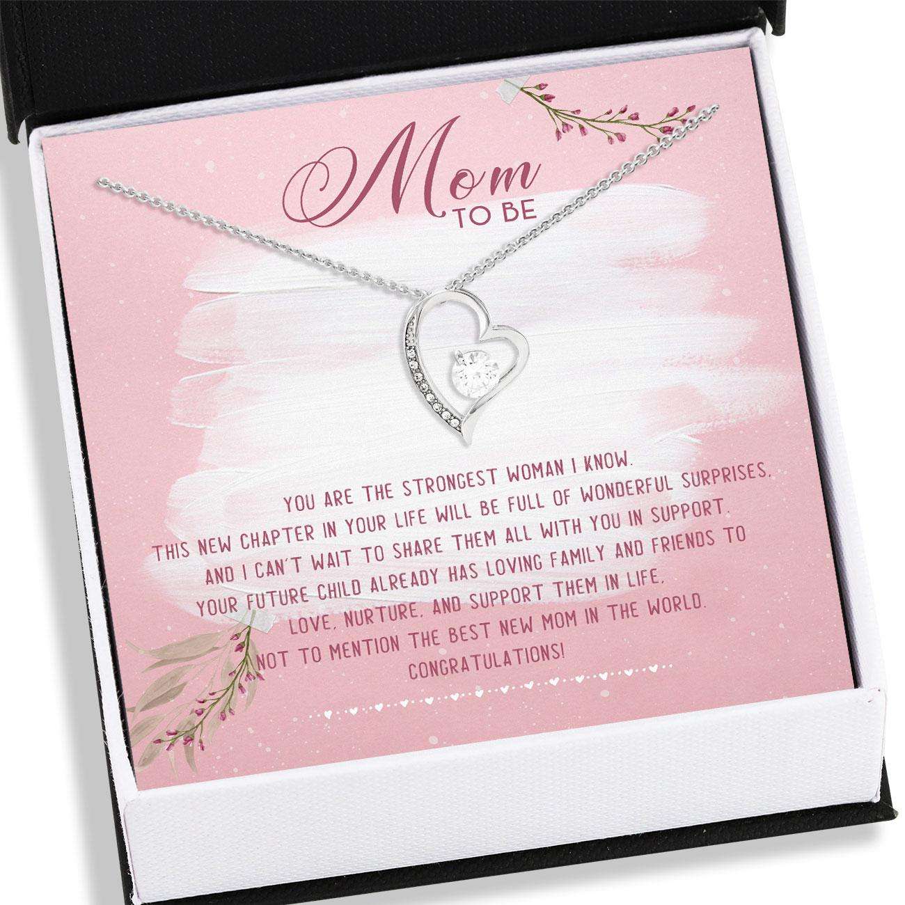 Mom To Be Necklace, Forever Love Necklace “ Mom To Be Future Mom Necklace Gifts For Mom To Be (Future Mom) Rakva