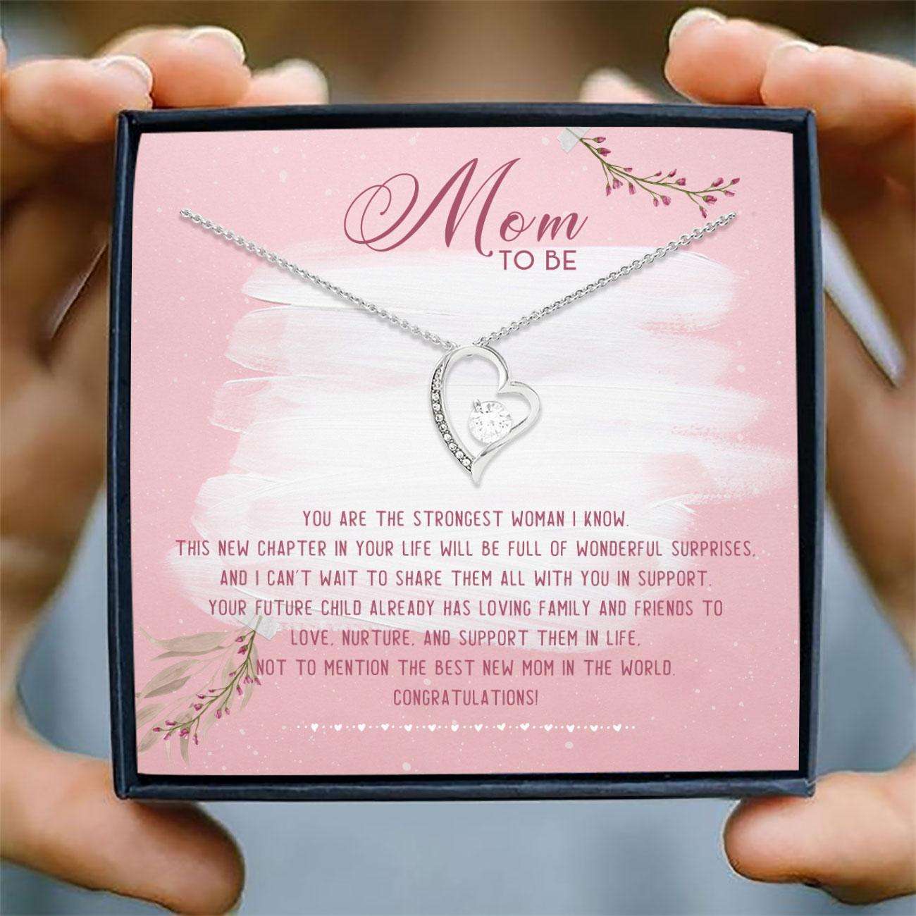 Mom To Be Necklace, Forever Love Necklace “ Mom To Be Future Mom Necklace Gifts For Mom To Be (Future Mom) Rakva