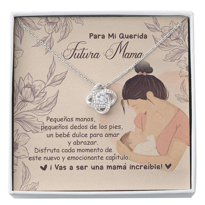 Mommy Necklace, Futura Madre Collar Regalo De Embarazo Latina Mom To Be Pregnancy Spanish Custom Necklace Gifts For Mom To Be (Future Mom) Rakva