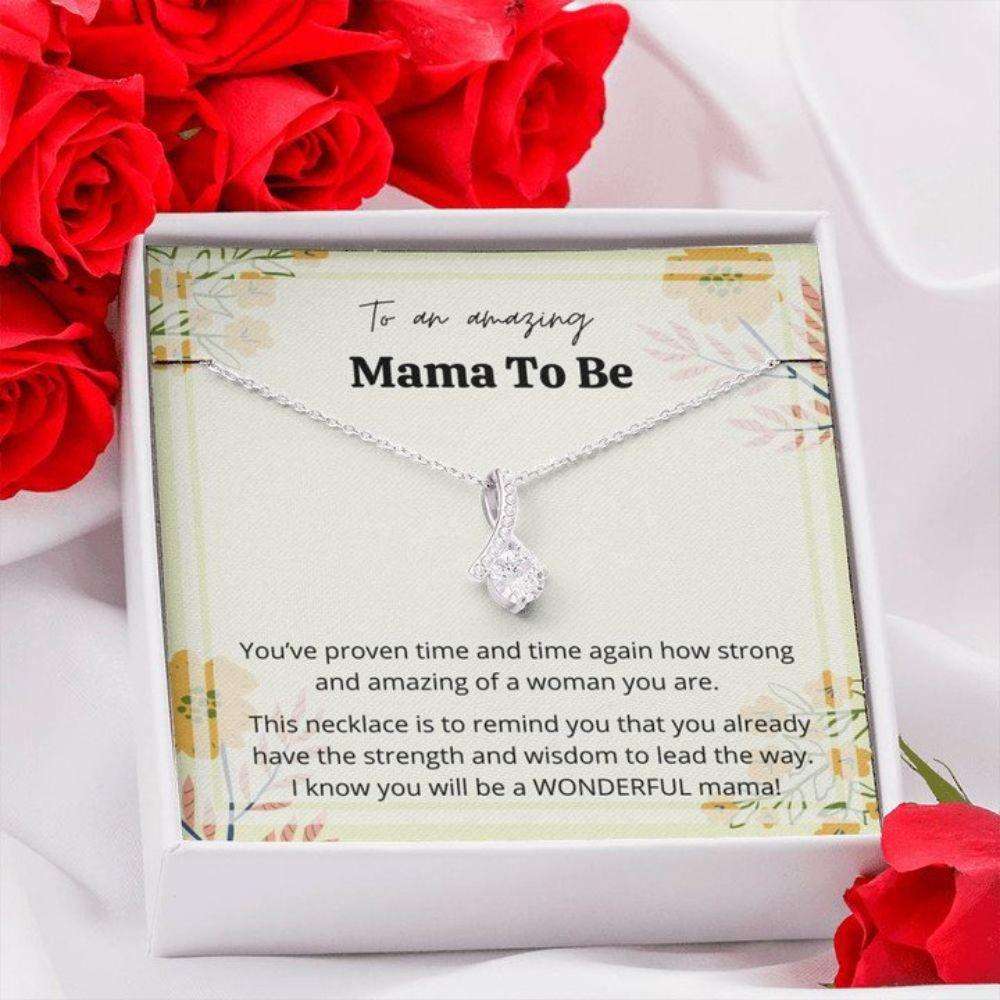 Mommy Necklace, Future Mom Gift, Amazing Mama To Be Gift, Mom To Be, Future Mom Necklace Gift Card Gifts For Mom To Be (Future Mom) Rakva