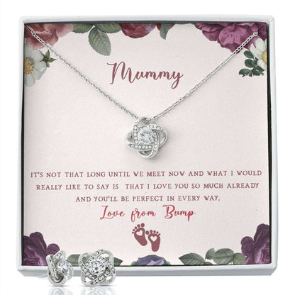 Mommy Necklace, Gift For Expecting Mom From The Bumb Necklace, Preganancy Gift Gifts For Mom To Be (Future Mom) Rakva