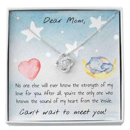 Mommy Necklace, Gift For Expecting Mom Necklace “ Can’T Wait To Meet You Gifts For Mom To Be (Future Mom) Rakva