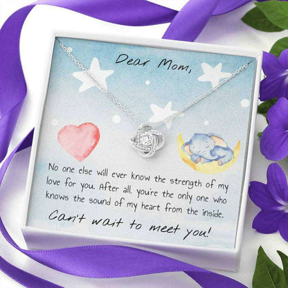 Mommy Necklace, Gift For Expecting Mom Necklace “ Can’T Wait To Meet You Gifts For Mom To Be (Future Mom) Rakva