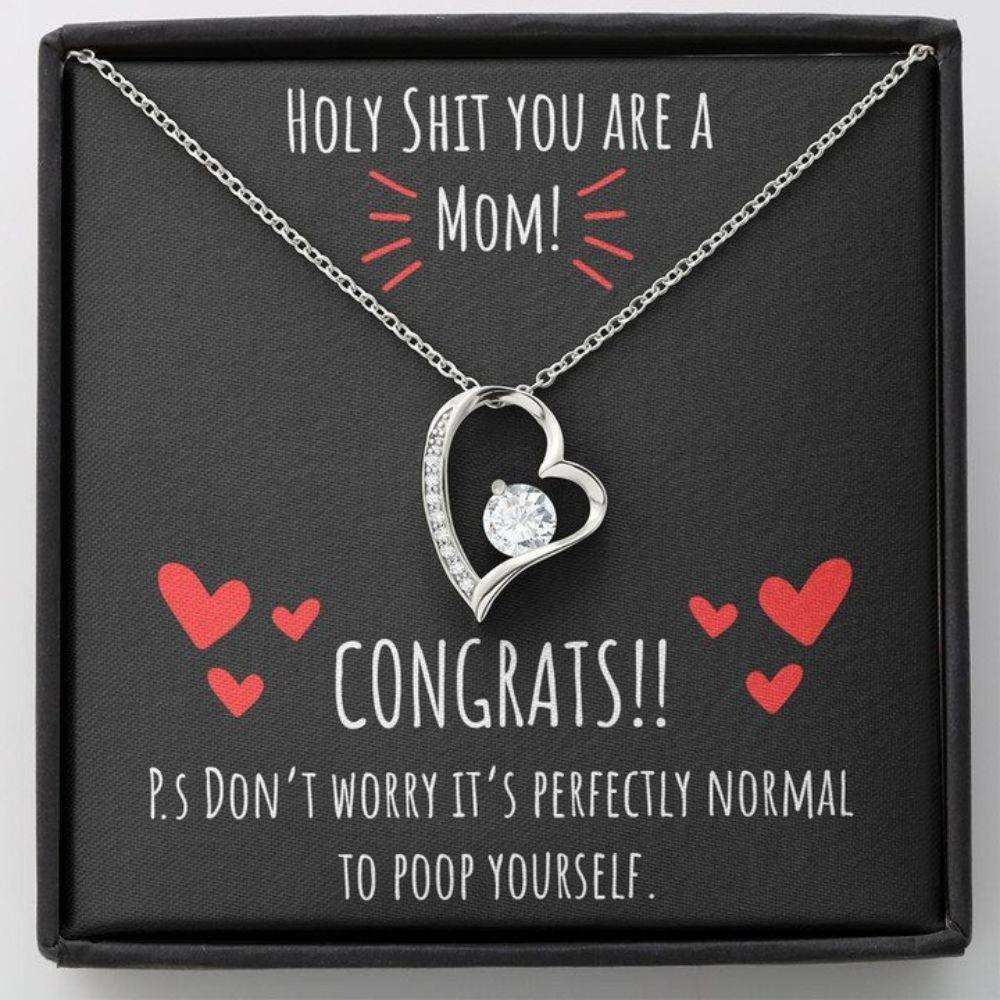 Mommy Necklace, Hearts Necklace, New Mom, Funny First Time Mom Gift, New Mom Gift Jewelry, Gift For New Mom Necklace, Gifts For Mom To Be (Future Mom) Rakva