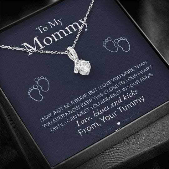 Mommy Necklace, I May Just Be A Bump Alluring Beauty Necklace Gift For Mom Gifts for Mother (Mom) Rakva