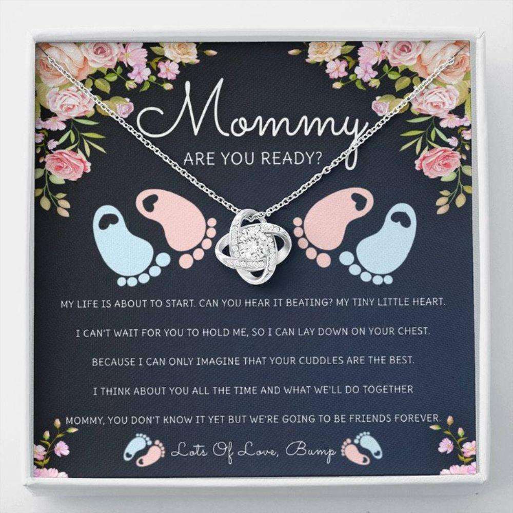 Mommy Necklace, Mothers Day Necklace Mommy Are You Ready New Mom Necklace Gifts For Mom To Be (Future Mom) Rakva