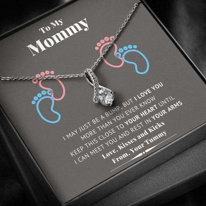 Mommy Necklace, Mothers Day Necklace New Mommy Necklace, Gift For New Mom, First Time Mom Gifts For Mom To Be (Future Mom) Rakva