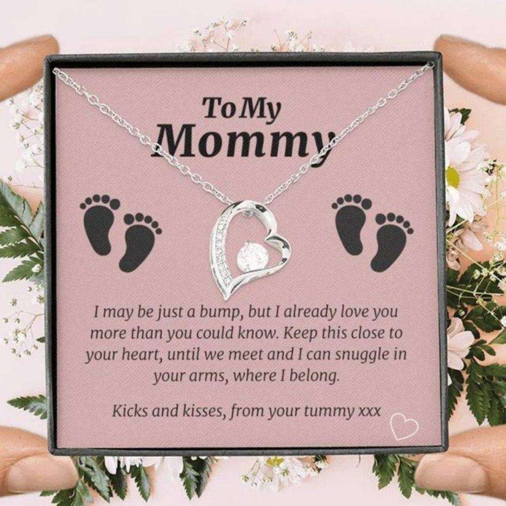 Mommy Necklace, New Mom, Gender Reveal Ideas, Pregnancy,, Expecting Mom Gift, New Mommy Necklace, Mothers Day Necklace Gifts For Mom To Be (Future Mom) Rakva