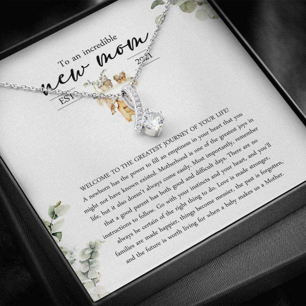 Mommy Necklace, New Mom Gift: First Time Mom Mothers Day Necklace Gift, Gift For New Mommy Necklace Mother's Day Rakva