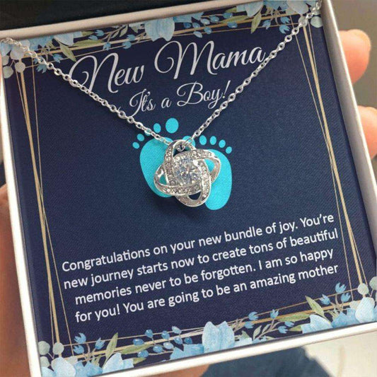 Mommy Necklace, New Mom Necklace, It’S A Boy, New Mom Gift, Mom And Baby Necklace, Newborn Congrats Gift For New Mom Gifts For Mom To Be (Future Mom) Rakva