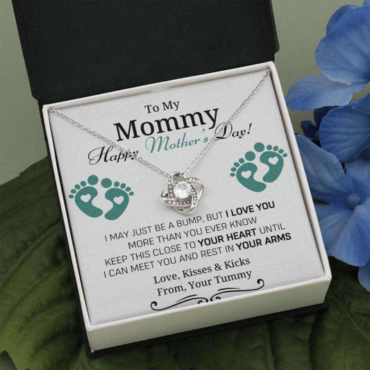 Mommy Necklace, Pregnant Mothers Day Necklace, Gift For New Mom From Baby, Mom To Be, First Mother’S Day Necklace From Bump Gifts For Mom To Be (Future Mom) Rakva