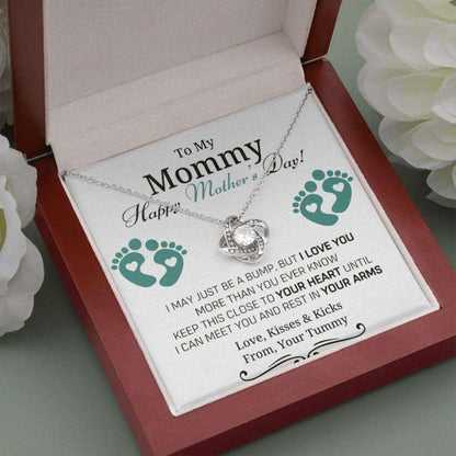 Mommy Necklace, Pregnant Mothers Day Necklace, Gift For New Mom From Baby, Mom To Be, First Mother’S Day Necklace From Bump Gifts For Mom To Be (Future Mom) Rakva