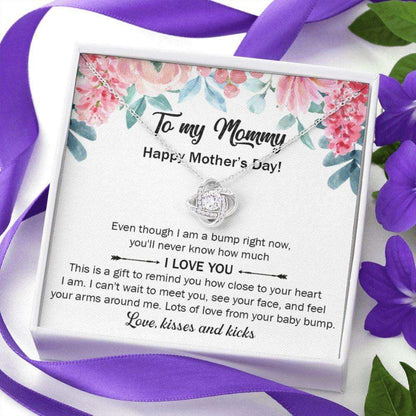 Mommy Necklace, Sentimental Gift For New Pregnant Mom, To New Mommy Gift From Husband, Mother’S Day Necklace For New Mom, Soon To Be Mom Gift Gifts For Mom To Be (Future Mom) Rakva