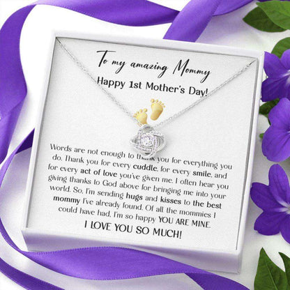 Mommy Necklace, To My Mommy Gift Necklace, 1St Mother’S Day Present For New Mom From New Born Baby, Sentimental Gift From Baby To Mom, New Mommy Gift Gifts For Mom To Be (Future Mom) Rakva