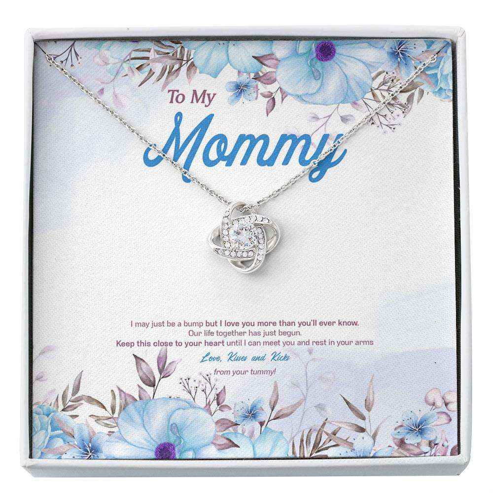 Mommy Necklace, To My Mommy, Love From Baby Bump Necklace, Mommy Birthday, Gifts On Anniversary, Birthday, Holiday Gifts Custom Necklace Gifts For Mom To Be (Future Mom) Rakva