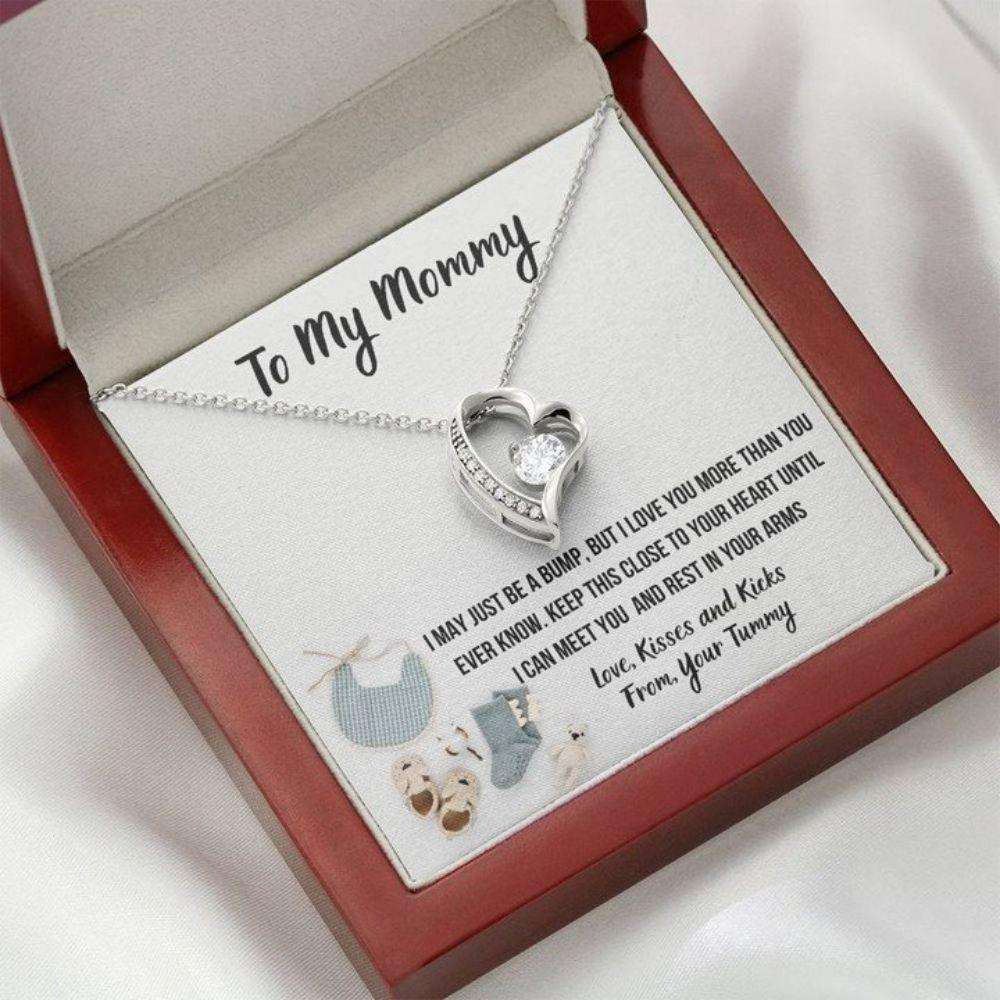 Mommy Necklace, To My Mommy Œbaby F” Heart Necklace Gift Gifts For Mom To Be (Future Mom) Rakva