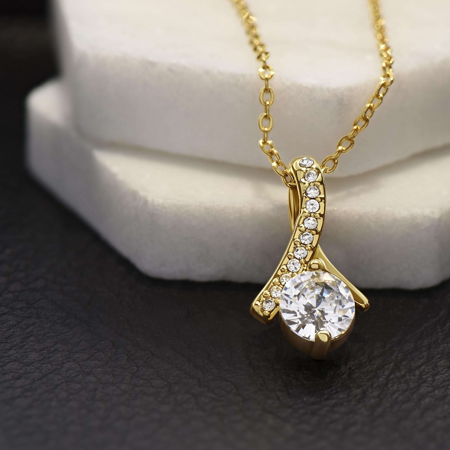 Mother-In-Law Necklace, Alluring Beauty Pendant “ To The Best Mother-In-Law Necklace Gifts for Mother (Mom) Rakva