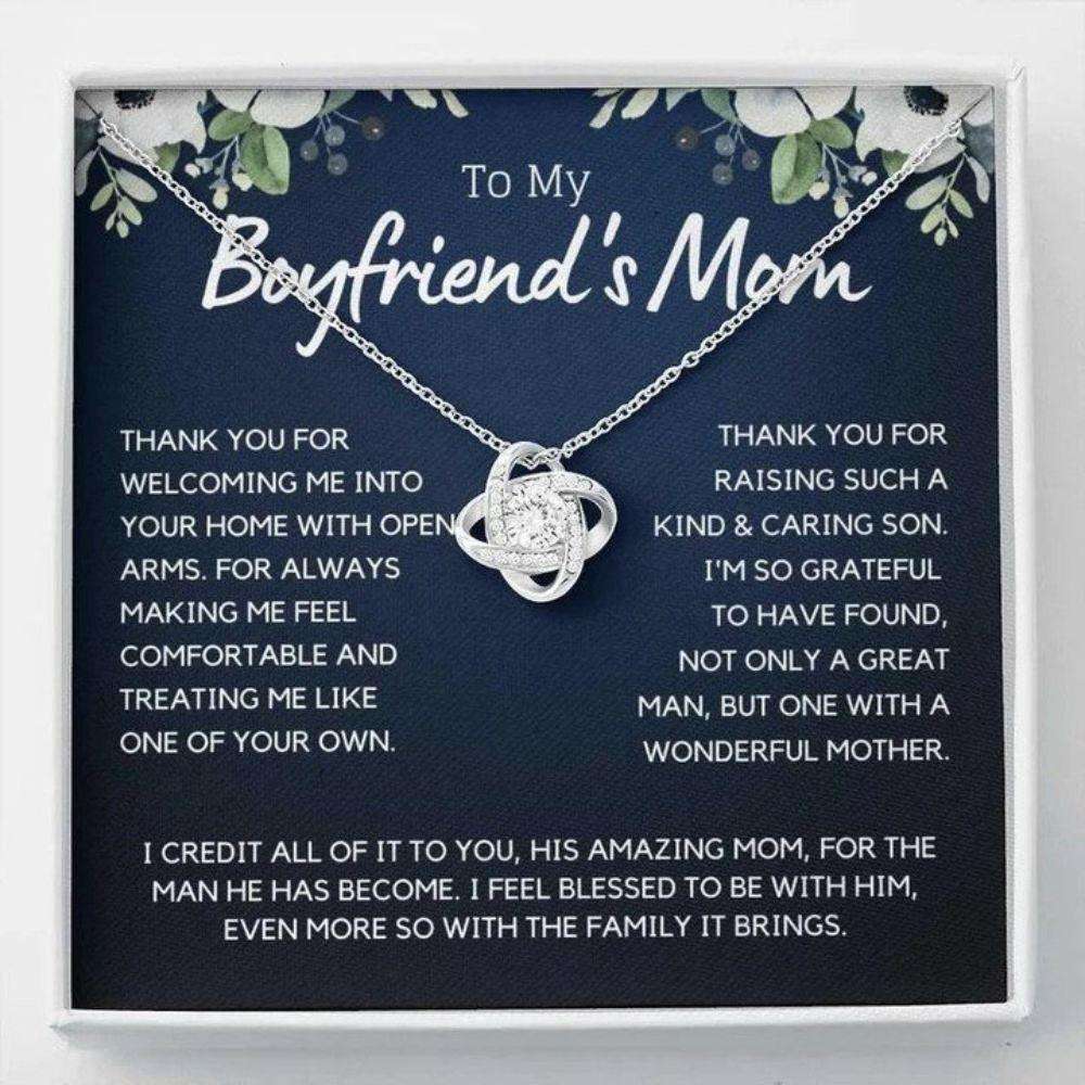 Mother-In-Law Necklace, Boyfriends Mom Gift Necklace For Mothers Day Gifts for Mother In Law Rakva