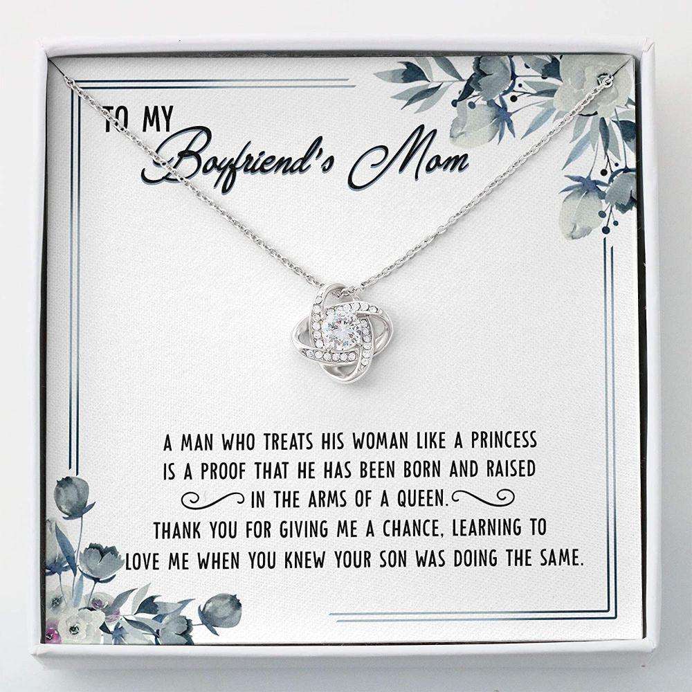 Mother-In-Law Necklace, Boyfriends Mom Necklace, Gift For Boyfriends Mom From Girlfriend Gifts for Mother (Mom) Rakva