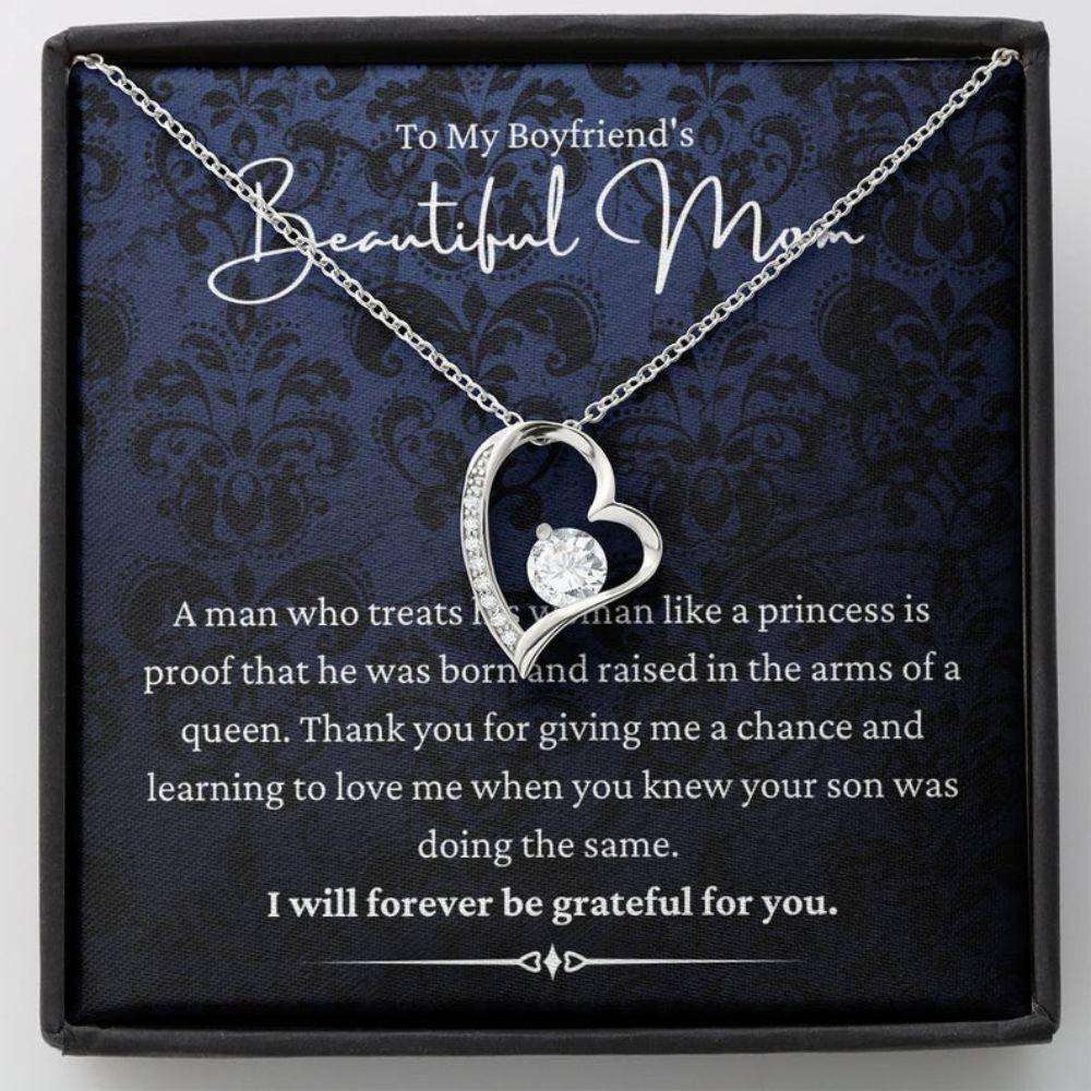 Mother-In-Law Necklace, Boyfriends Mom Necklace Mother’S Day Gift, Gift For Future Mother-In-Law Gifts for Mother (Mom) Rakva