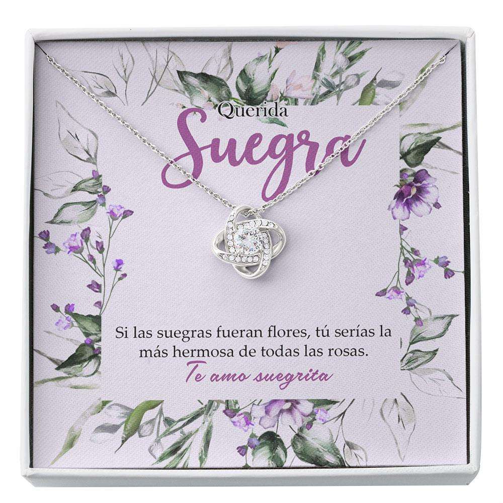 Mother-In-Law Necklace, Dulce Suegra Regalo Spanish Mother In Law Gift Suegra Collar Navidad Latina Husband’S Mom Custom Necklace Gifts for Mother (Mom) Rakva