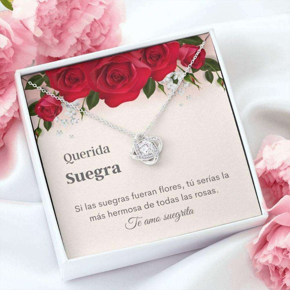 Mother-In-Law Necklace, Dulce Suegra Regalo “ Spanish Mother In Law Gift “ Suegra Collar Navidad “ Latina Husband’S Mom Necklace Gifts for Mother In Law Rakva