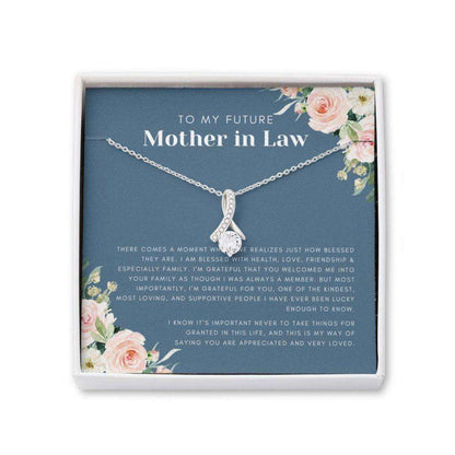 Mother-In-Law Necklace, Future Mother In Law Gift: Boyfriends Mom Mothers Day Necklace Gifts, Wedding Gift, Beauty Necklace Gifts for Mother (Mom) Rakva