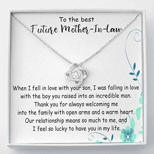 Mother-In-Law Necklace, Future Mother In Law, Mother In Law Gift, Mother Of Groom Necklace From Bride Gifts for Mother (Mom) Rakva