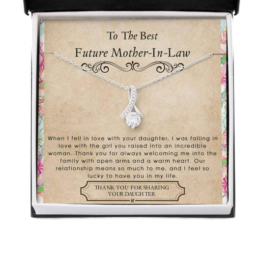 Mother-In-Law Necklace, Future Mother In Law Necklace: Alluring Beauty Necklaces Gift For Mother’S Day From Future Son, Heartfelt Message Card Gifts for Mother (Mom) Rakva