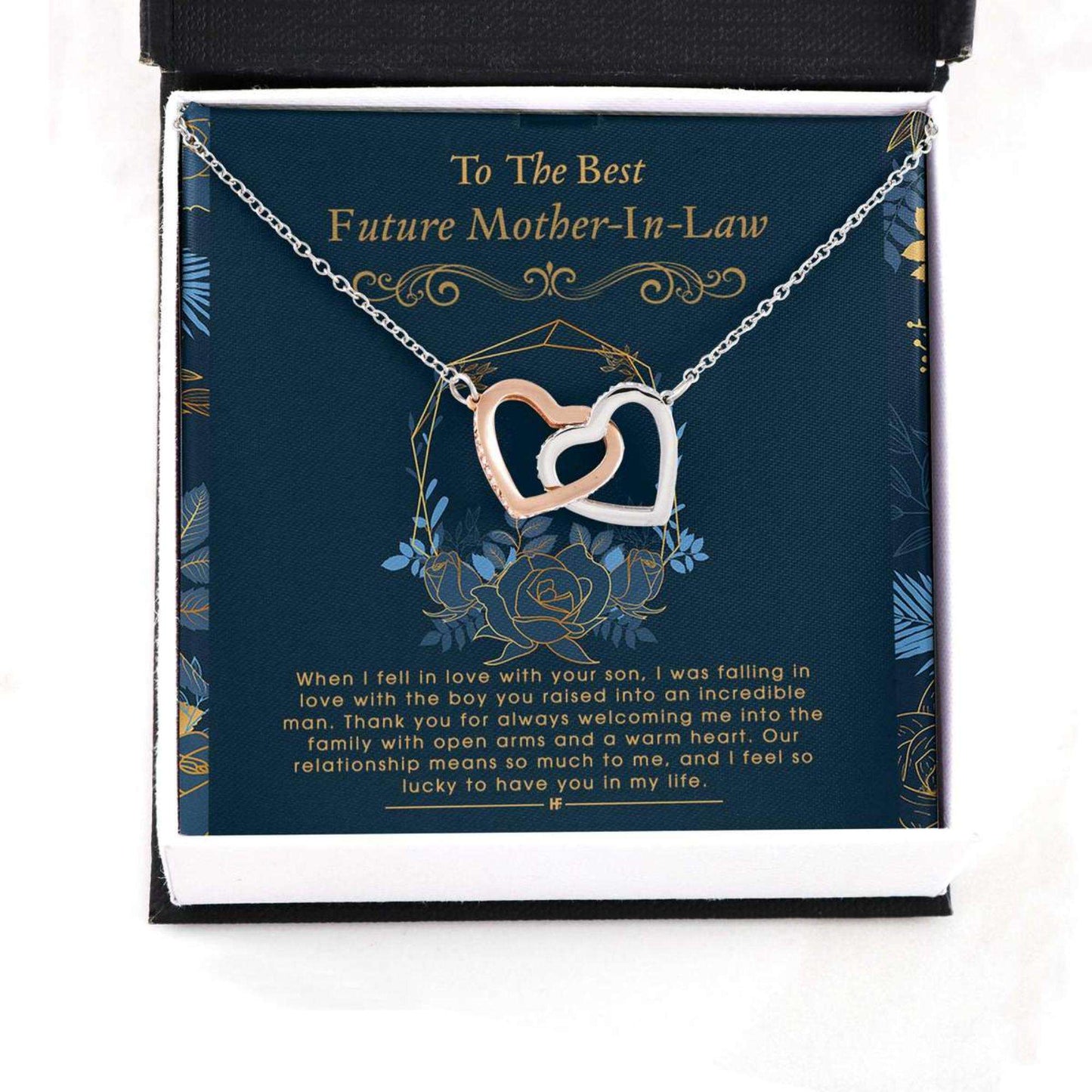 Mother-In-Law Necklace, Future Mother In Law Necklace: Gift For Mother’S Day From Daughter, Elegant Message Card Gifts For Daughter Rakva