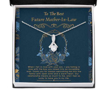 Mother-In-Law Necklace, Future Mother In Law Necklace: Gift For Mother’S Day From Daughter, Elegant Message Card Gifts For Daughter Rakva