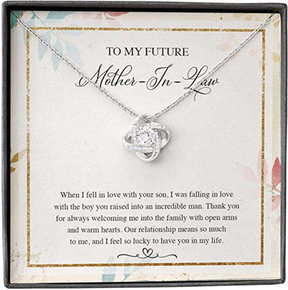 Mother-In-Law Necklace, Future Mother In Law Necklace Gifts, Soon To Be Mother-In-Law Necklace From Girlfriend Bride Gifts for Mother (Mom) Rakva