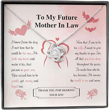 Mother-In-Law Necklace, Future Mother In Law Necklace Gifts, Soon To Be Mother-In-Law Necklace From Girlfriend Bride Gifts for Mother (Mom) Rakva