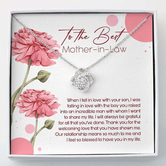 Mother In Law Necklace Gift “ Best Mother-In-Law Mothers Day Gifts for Mother (Mom) Rakva