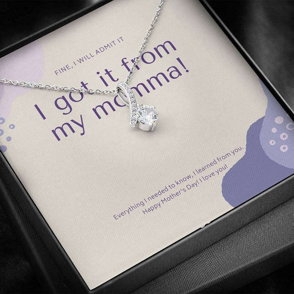 Mother In Law Necklace Gift, Bonus Mom Necklace Gift, Foster Mom, Mom Birthday Gifts for Mother (Mom) Rakva