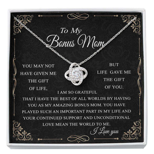 Mother-In-Law Necklace, Gift For Bonus Mom, Necklace For Mother In Law, Stepmom Gift, Gift From Stepdaughter Or Stepson Custom Necklace Gifts For Daughter Rakva