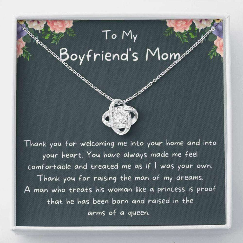 Mother-In-Law Necklace, Gift For Boyfriend’S Mom, Boyfriend’S Mom Gift, Boyfriends Mom Birthday Mother’S Day Necklace Gifts for Mother (Mom) Rakva