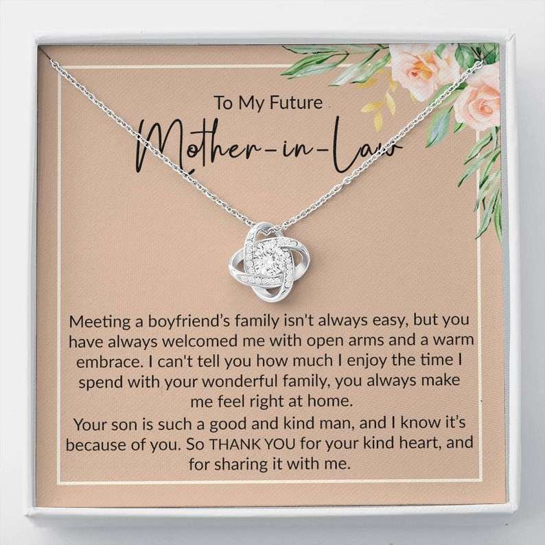 Mother-In-Law Necklace, Gift For Future Mother-In-Law, To My Future Mother In Law Gift For Christmas, Gift For Boyfriend’S Mom Gifts for Mother In Law Rakva