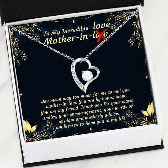 Mother-In-Law Necklace, Gift For Mom-In-Law You Are My Friend Forever Love Necklace Gifts for Mother (Mom) Rakva