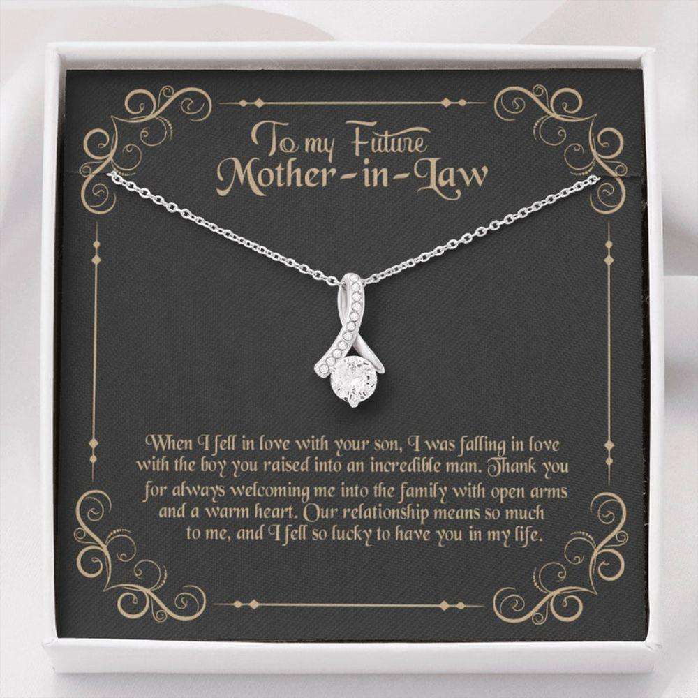 Mother-In-Law Necklace, Gift For Mother-In-Law, Mother Of The Groom Gift, To My Future Mom-In-Law Necklace Gifts for Mother (Mom) Rakva