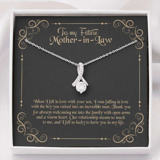 Mother-In-Law Necklace, Gift For Mother-In-Law, Mother Of The Groom Gift, To My Future Mom-In-Law Necklace Gifts for Mother (Mom) Rakva