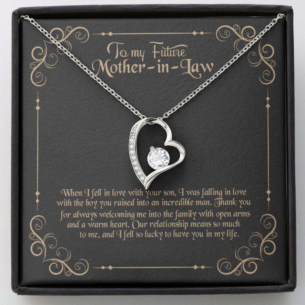 Mother-In-Law Necklace, Gift For Mother-In-Law, Mother Of The Groom Gift, To My Future Mom-In-Law Necklace Gifts for Mother (Mom) Rakva